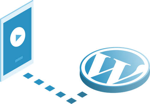 Illustration of WordPress development