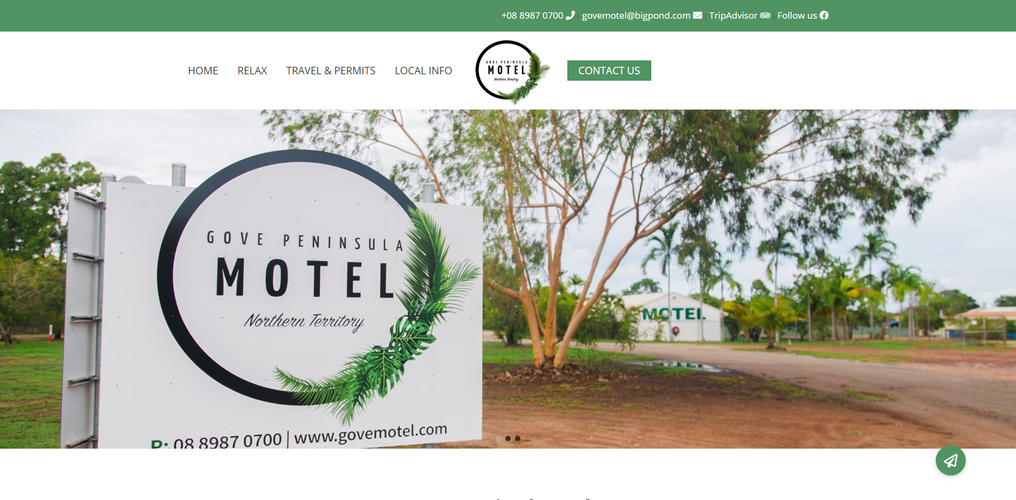 image of Gove Motel Website